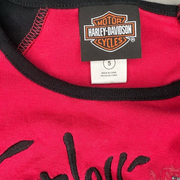 Harley-Davidson Red and Black Long Sleeve Tee - Picture 3 of 3
